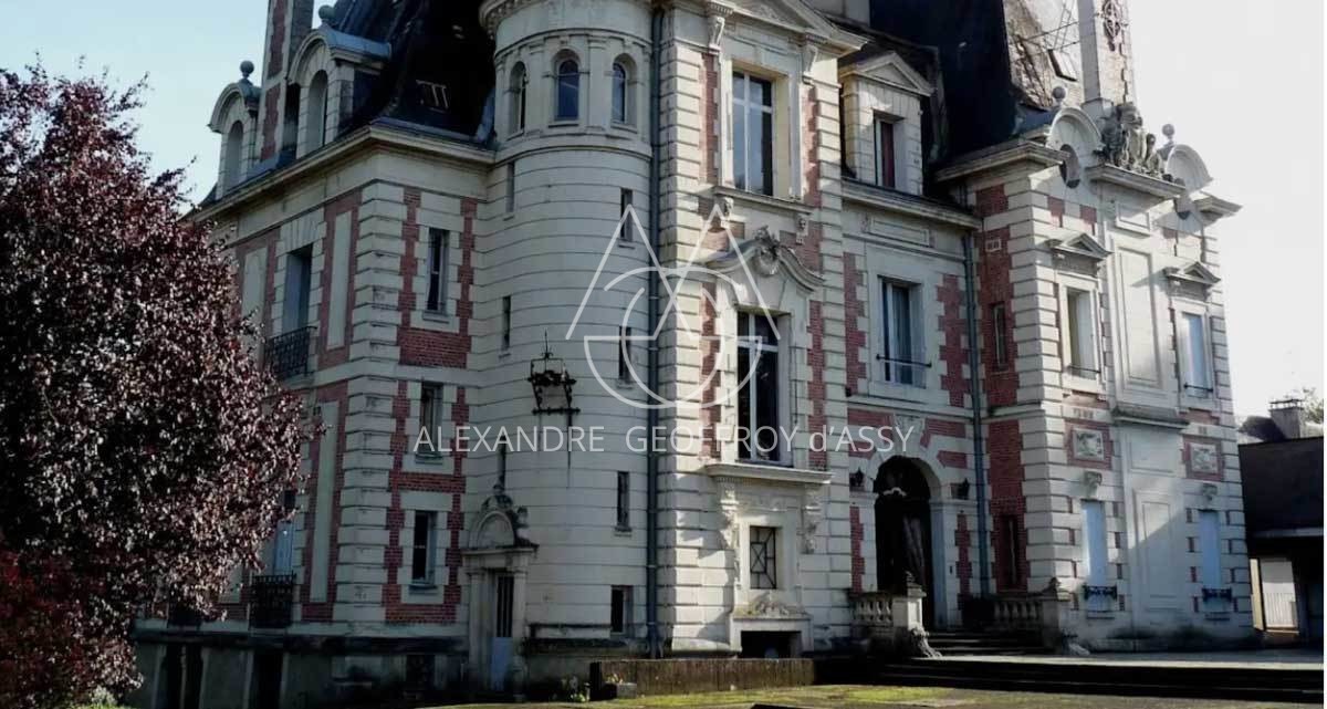 Château XIX° avec nombreux communs sur 8.1 hectares entre Le Mans et Tours