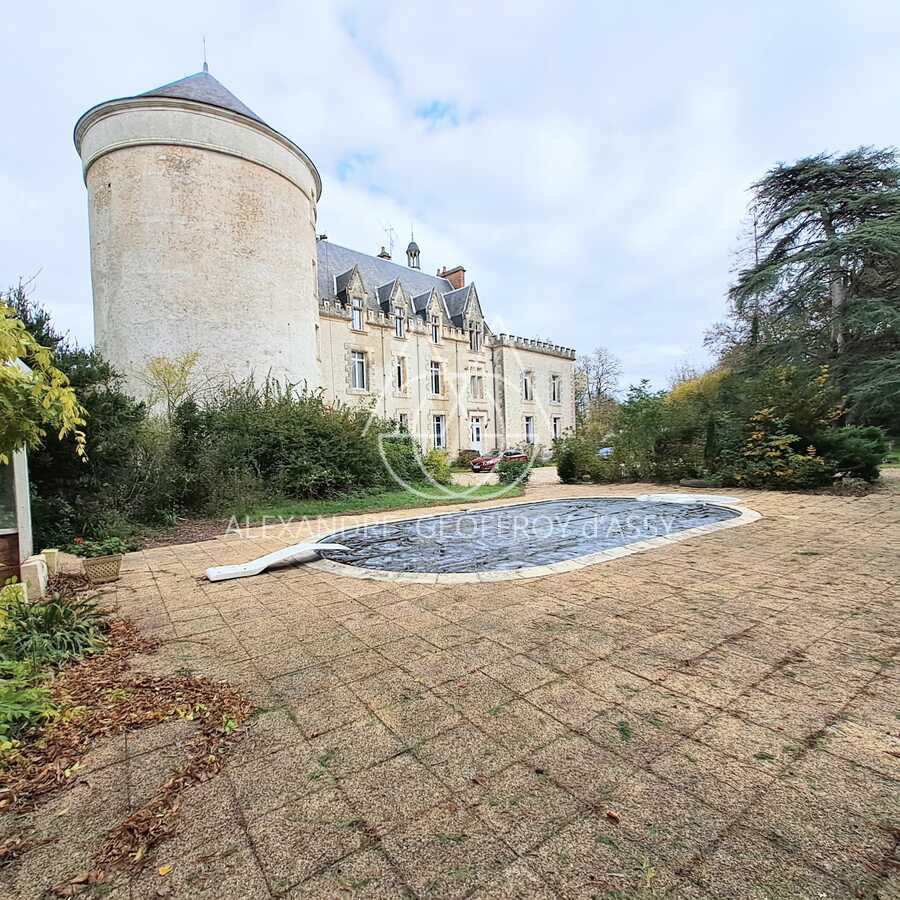 Charmant petit château surplombant la rivière au coeur la Brenne